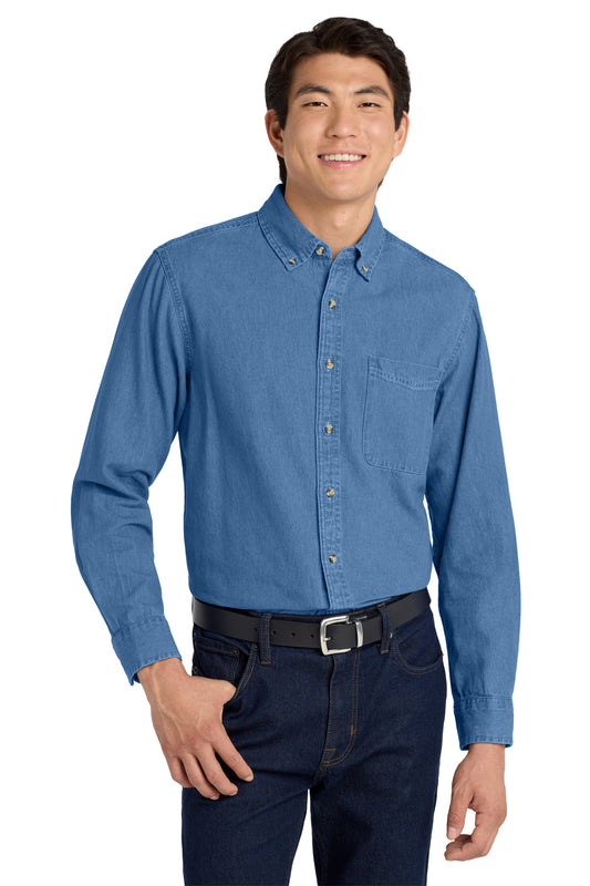 Port Authority® Tall Long Sleeve Denim Shirt. TLS600