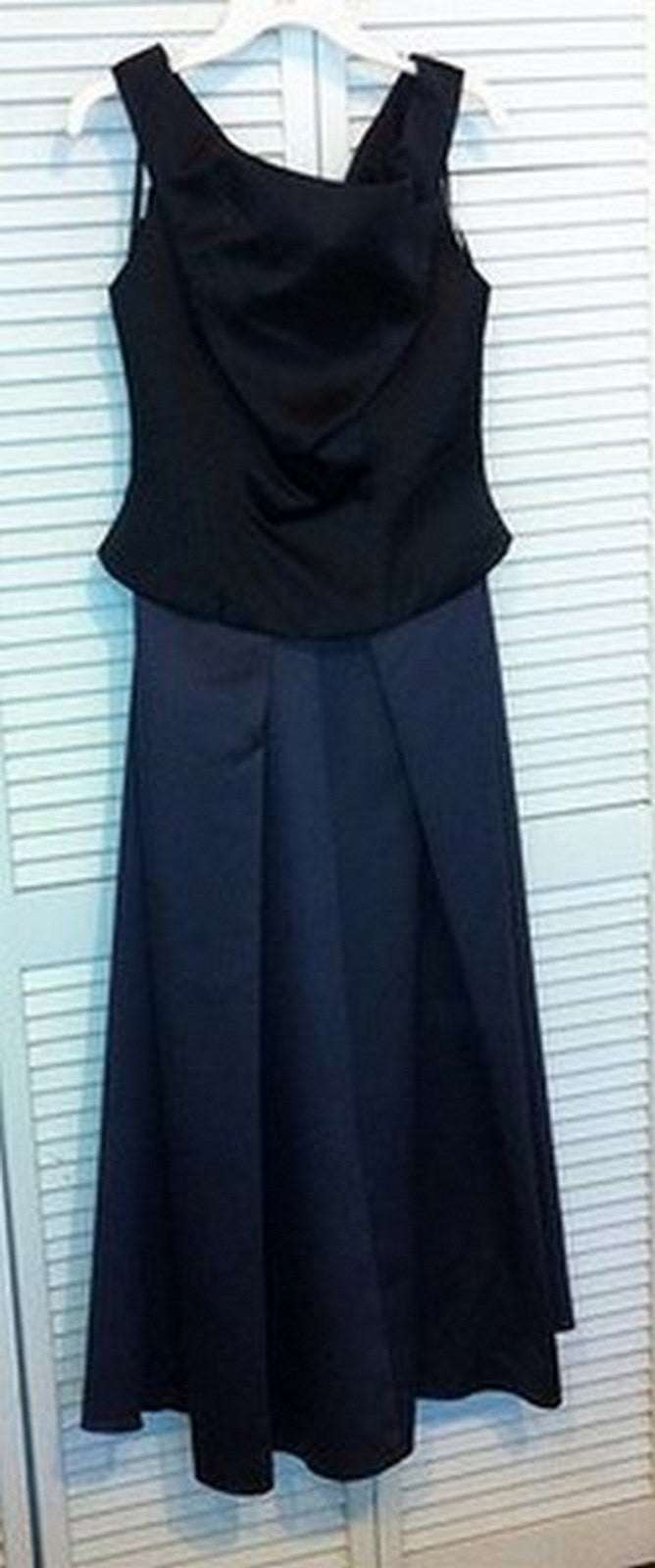 Women Dress Suit Dress and Top Top Taffeta Black Size 10