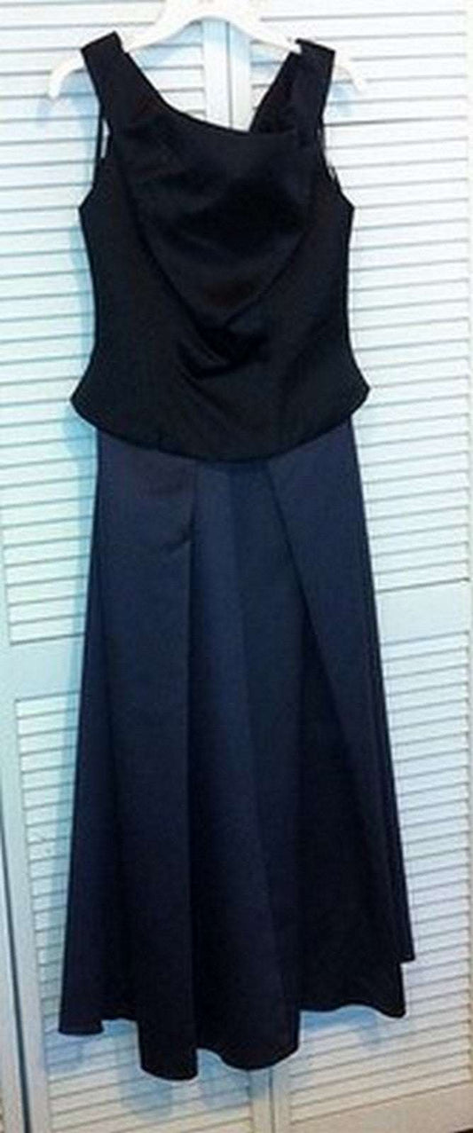 Women Dress Suit Dress and Top Top Taffeta Black Size 10