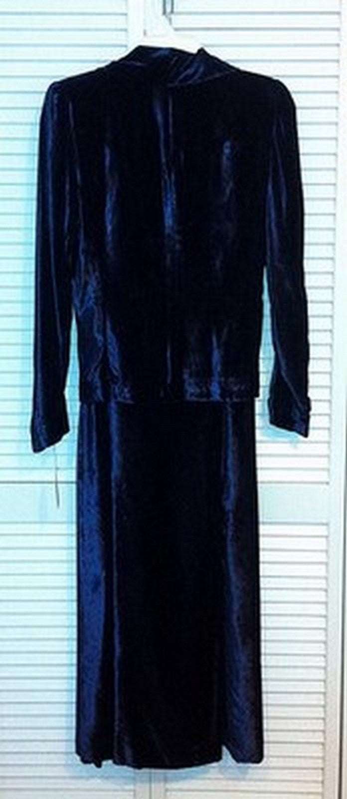 Women Dress Suit Dress and Top Velvet Jacket Size 8