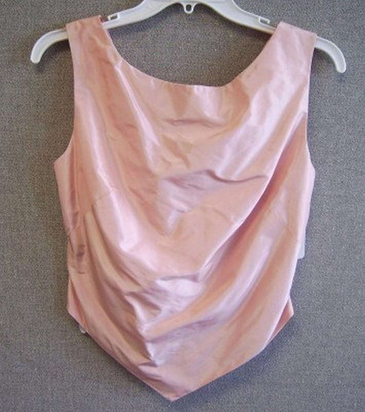 Women Top Silk Mauve Shoulder Size 2