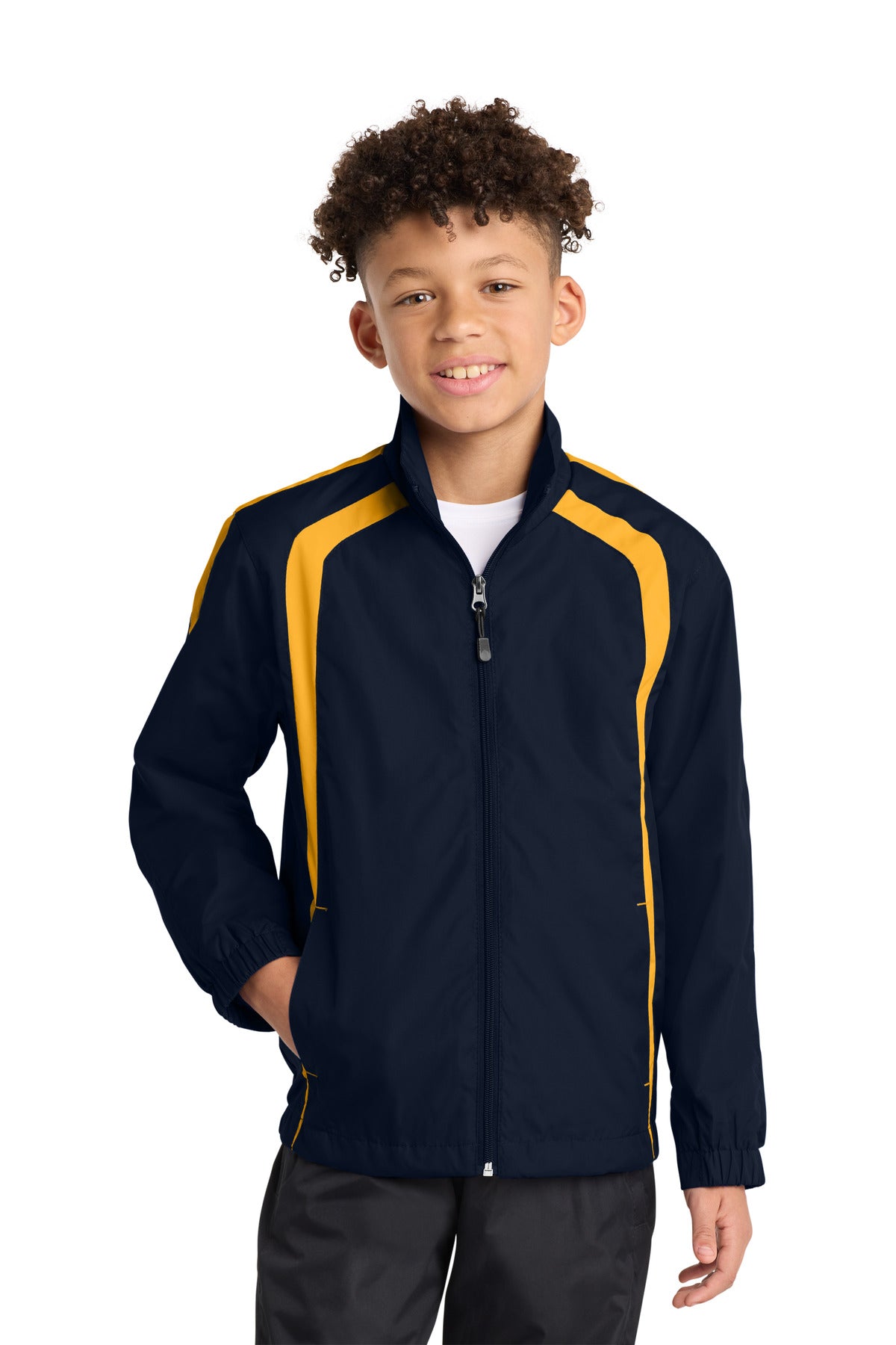 Sport-Tek® Youth Colorblock Raglan Jacket. YST60