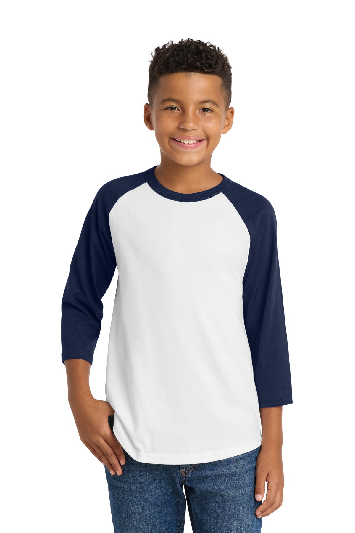 Sport-Tek® Youth Colorblock Raglan Jersey.  YT200