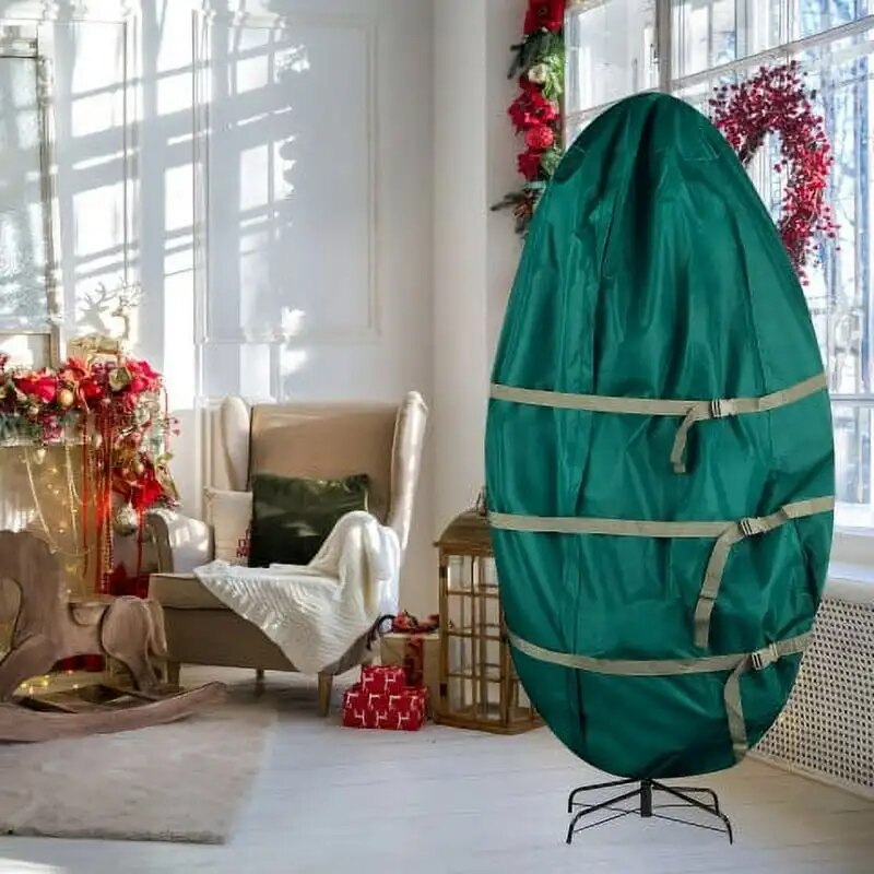 Christmas Tree Storage Canvas Bag for 9FT Trees, Green image 2