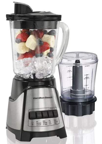 Multi-Function Blender with Mess Free 40 oz. Glass Jar and 3-Cup Chopper, 700 W image 3
