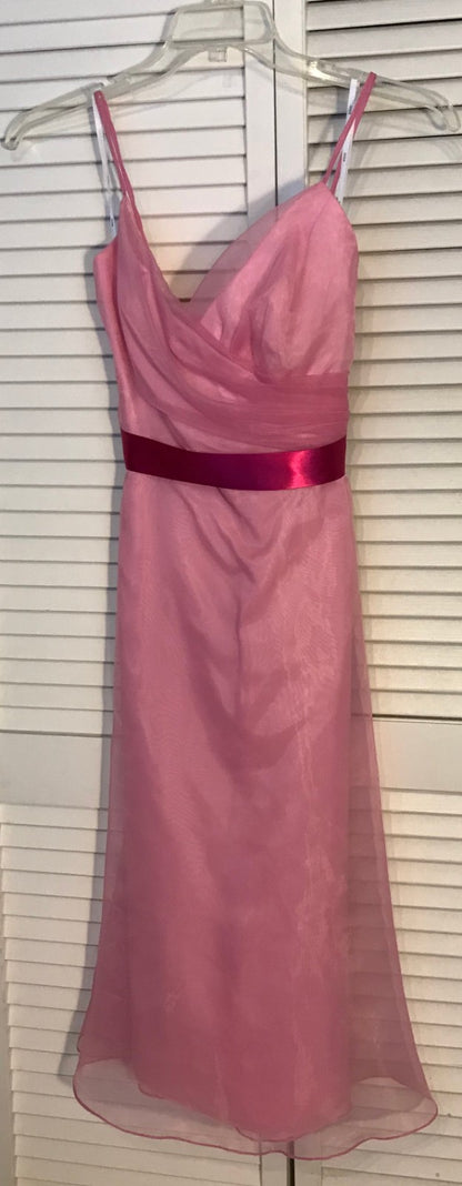 Watters & Watters Women Dress Cigffon Mauve Size 8 image 1