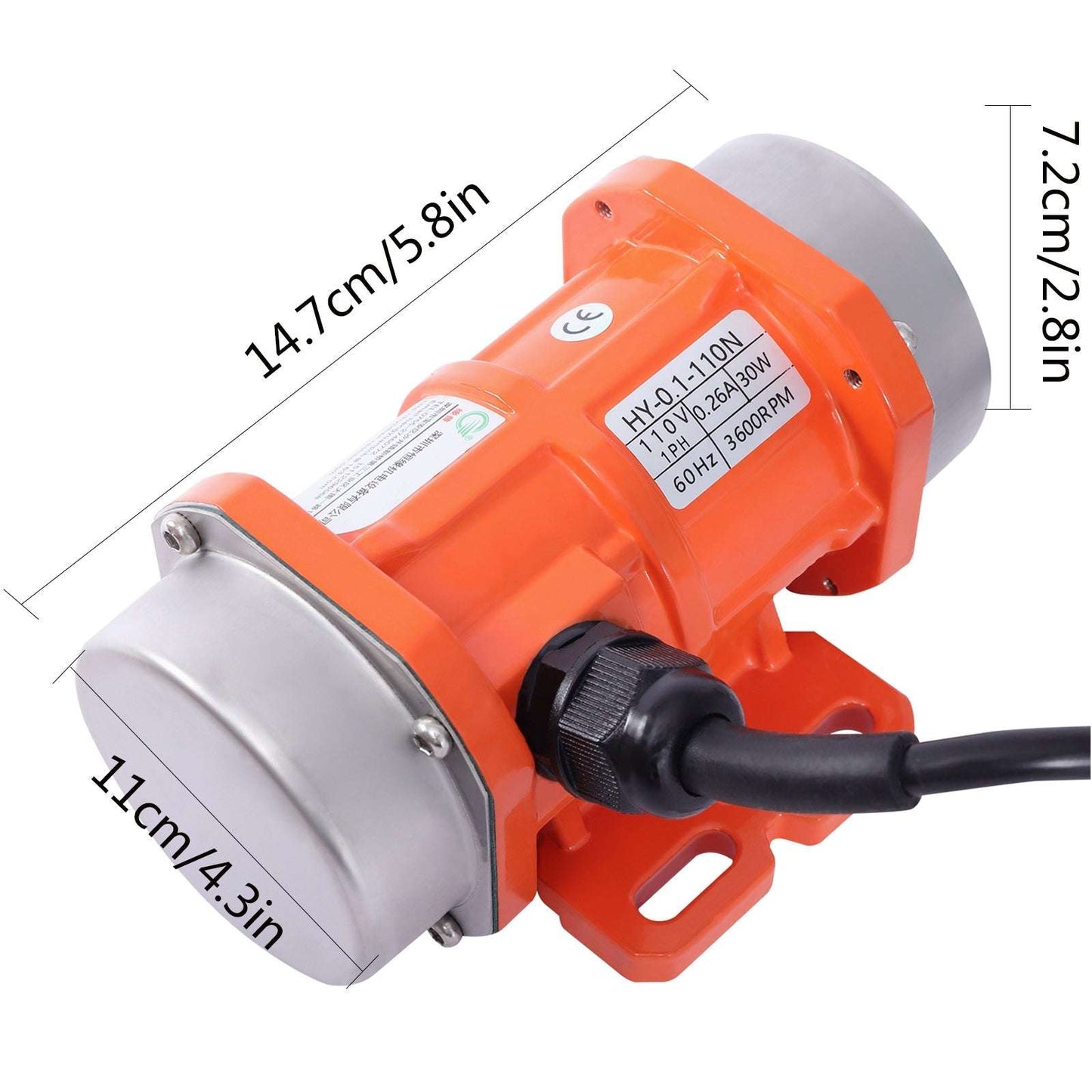 30W AC Electric Small Vibration Motor Stable Single-phase Small Vibrating Motors
