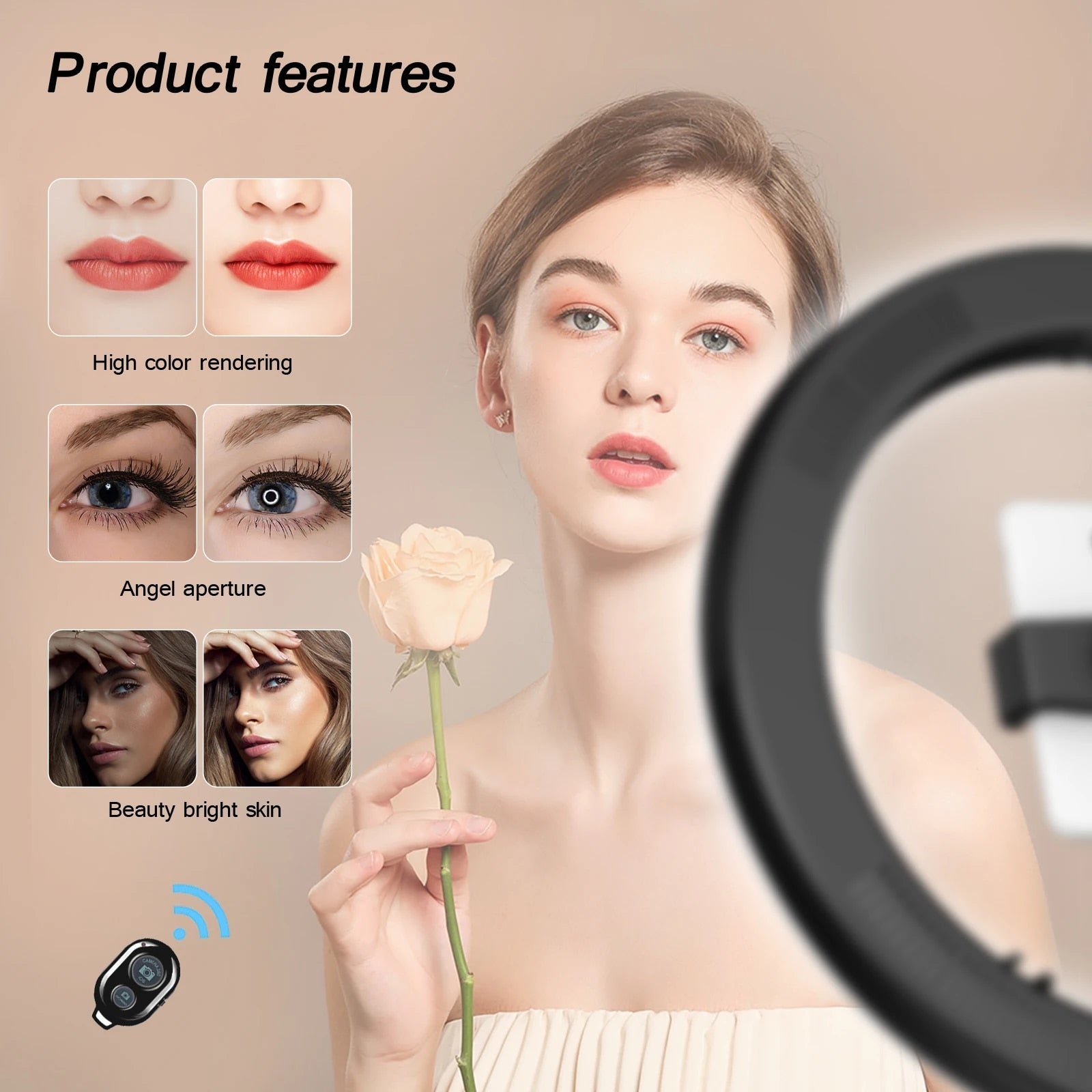 LED Pography Fill Lighting with Tripod Stand Camera Po Studio Circle Led image 6