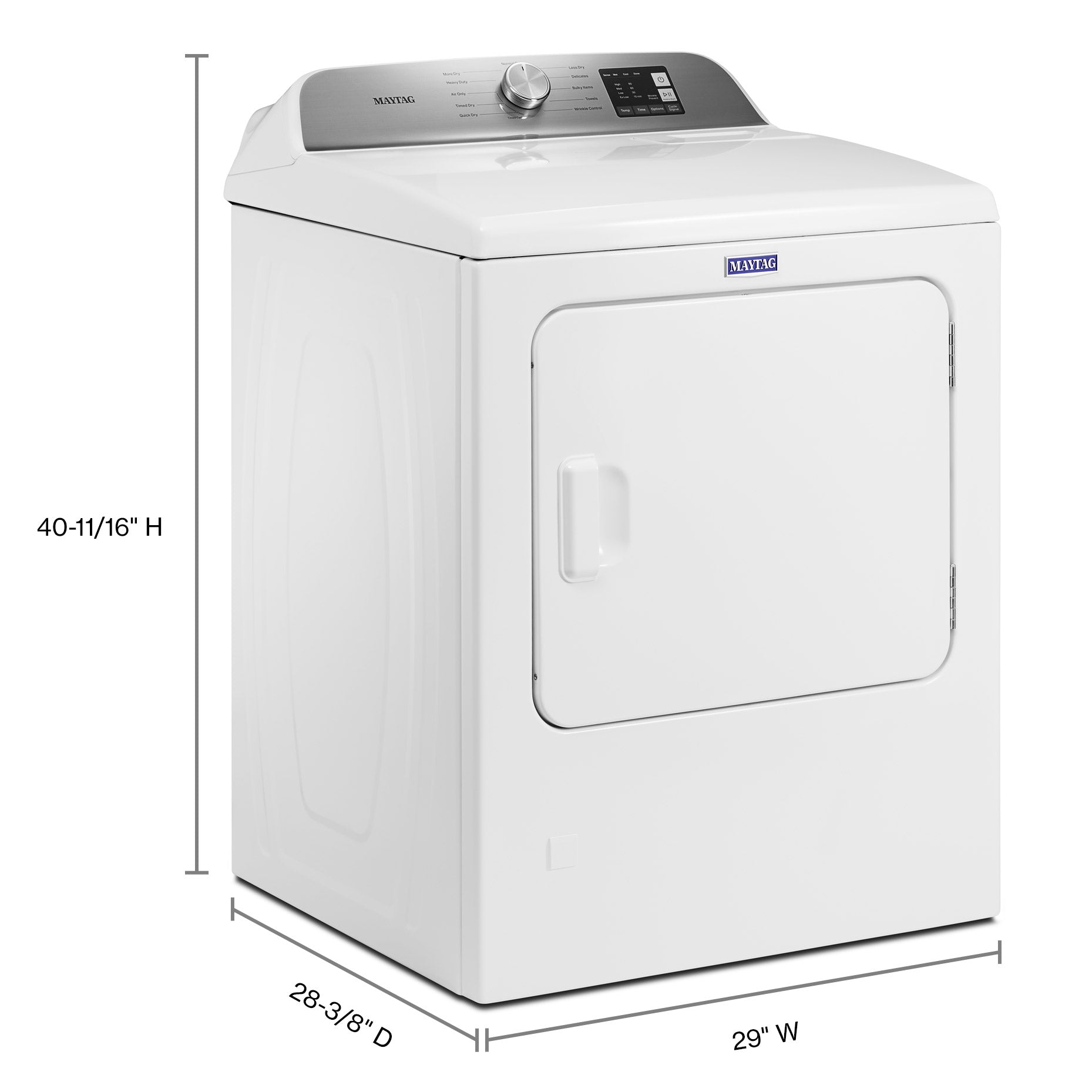 Maytag 4.8 cu. ft. Washer and 7.0 cu. ft. GAS Dryer with Wrinkle Control image 2