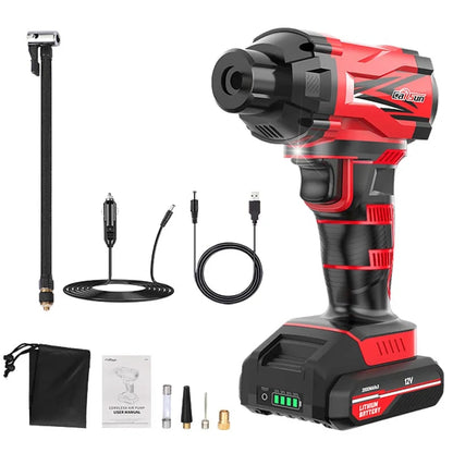 Tire Air Pump Car Portable Air Compressor For Tires Airpump 12V Cordless Tyre I image 3