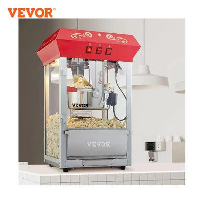 VEVOR 8/12Oz Electric Popcorn Maker Commercial Popper Machine  Automatic Corn C image 1