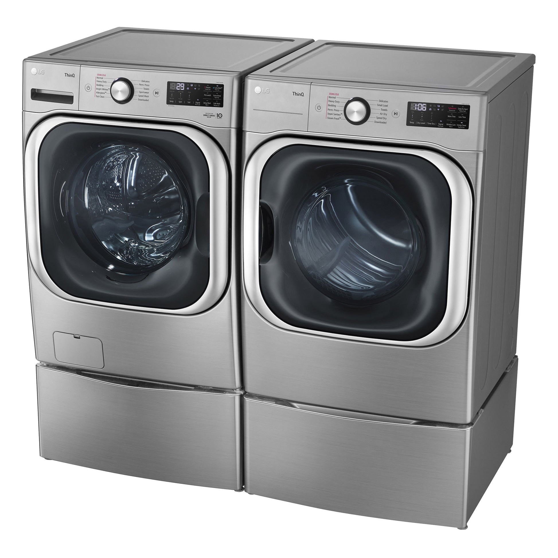 LG 5.2 cu. ft. Front Load Washer with TurboWash and 9.0 cu. ft. GAS Dryer with image 3