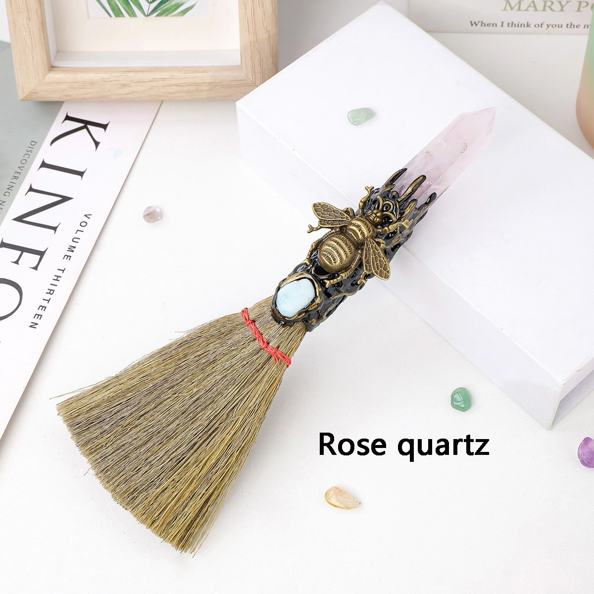 1PC Natural Crystal Point Stone Amethyst Altar Witch Supplies Table Decoration image 1