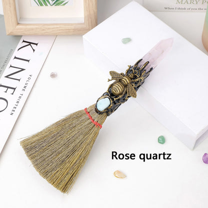 1PC Natural Crystal Point Stone Amethyst Altar Witch Supplies Table Decoration image 1