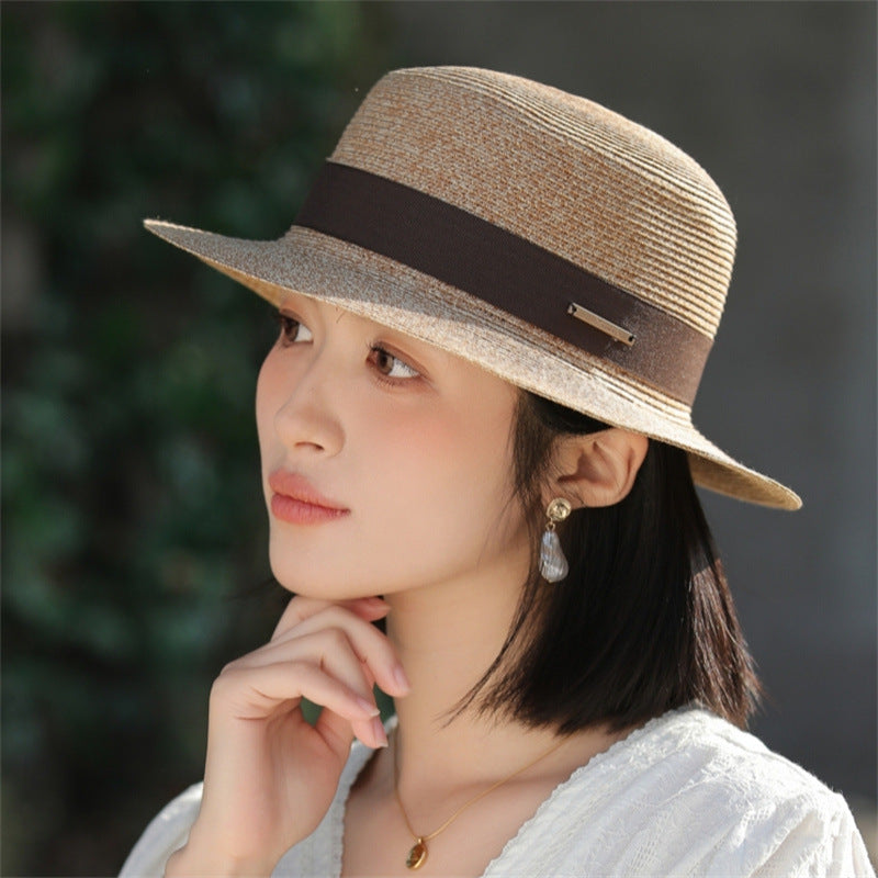 Summer Hat For Ladies Spring Style Fashionable Lightweight Sun-Proof Straw Hat image 7