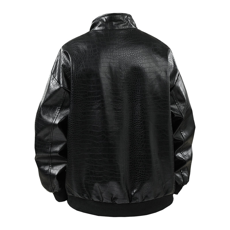 Men Fashion Trend Autumn Winter Outdoor Highquality Imitation Leather Jacket Co image 17