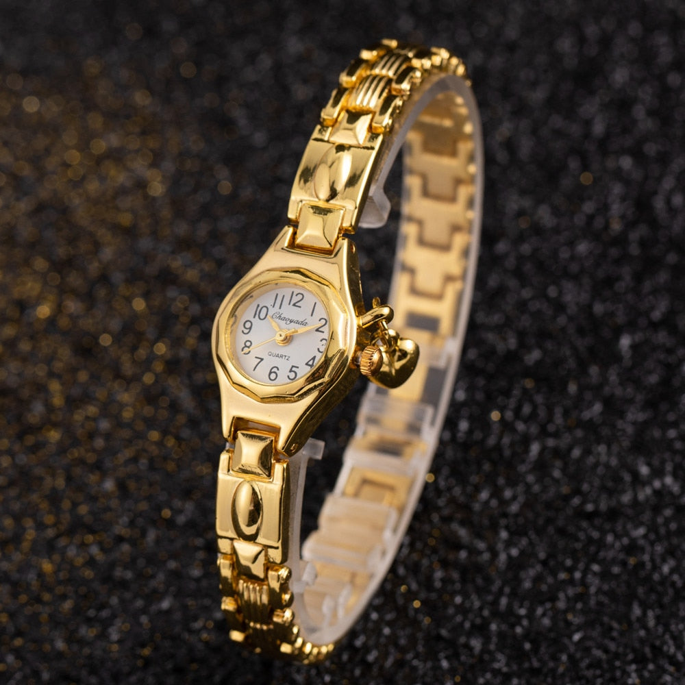 Simple Elegant Small Women's Watches Luxury Brand Gold Wrist Watches for Women  image 3