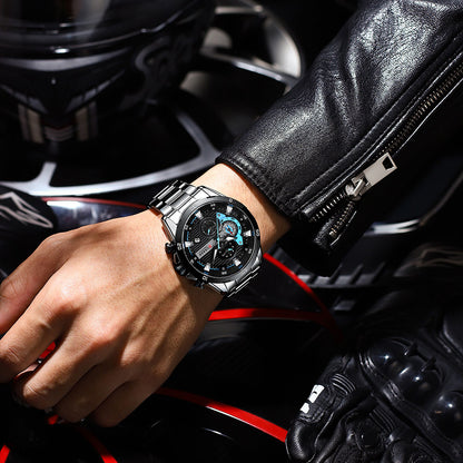 CURREN Stainless Steel Watches for Mens Creative Fashion Luminous Dial with Chr image 9