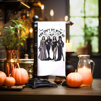 1pc 57x40cm Halloween Decoration Women of Halloween Kitchen Towel I Can Drive A image 0