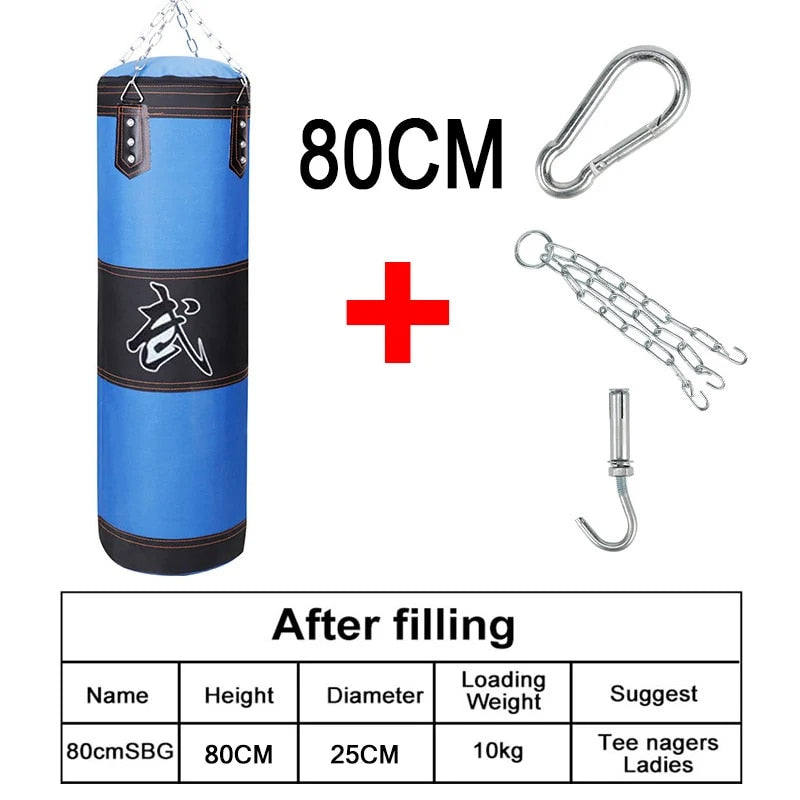 Punch Sandbag Durable Hanging Hollow Sandbag Boxing Heavy Punch Bag With Metal  image 8