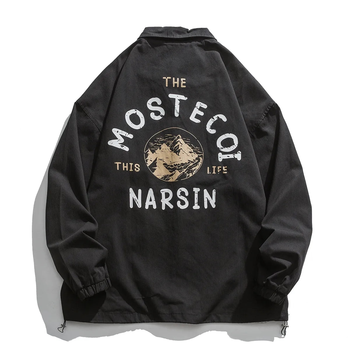 Japanese Retro Zipper Bomber Jacket Men Harajuku Pilot Vintage Streetwear Lette image 1