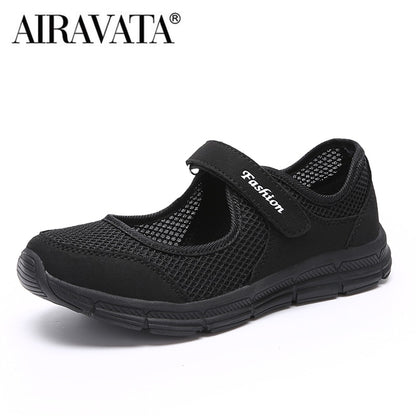 Women Casual Shoes Mesh Breathable Sneakers Fashion Flat Loafers Size 35-42 image 5