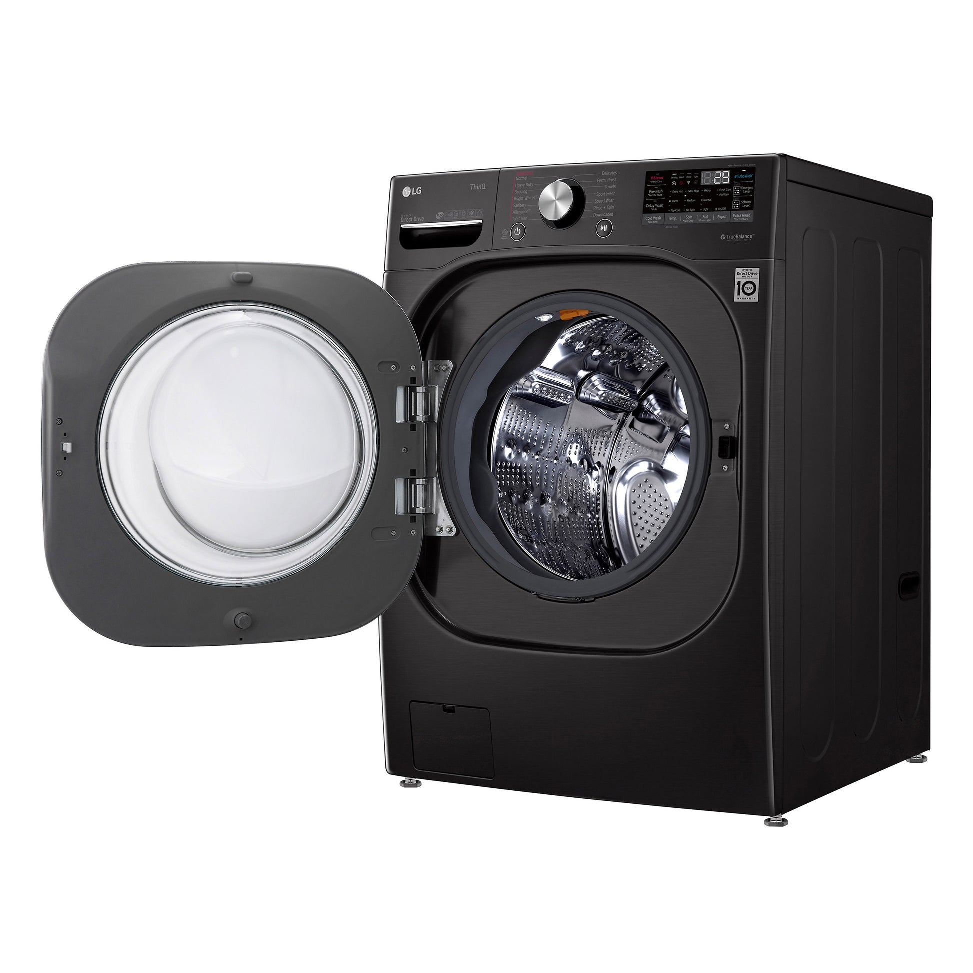 LG 5.0 cu. ft. Front Load Washer with TurboWash 360° and 7.4 cu. ft. GAS Dryer image 0
