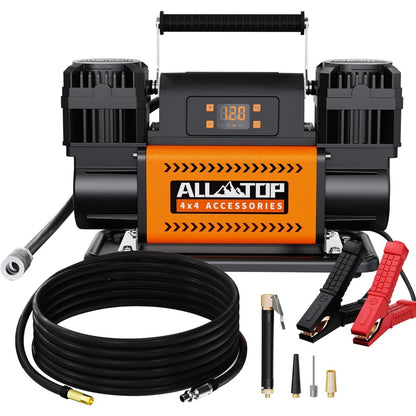 ALL-TOP 12V Air Compressor w/LCD Control Panel to Preset Target Pressure, 150PS image 1