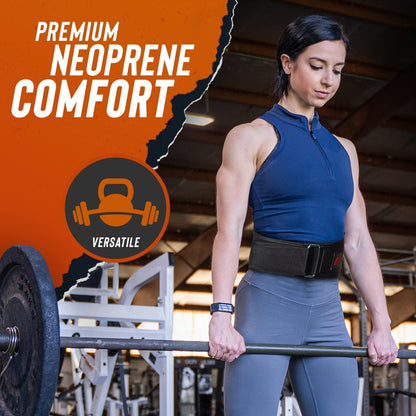 Weight Lifting Belt Back Support Workout Belt with Metal Buckle for Men Women G image 7