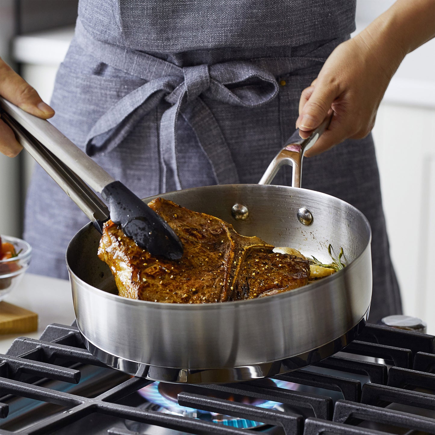 KitchenAid 11-Piece Tri-Ply Stainless Steel Cookware Set image 2