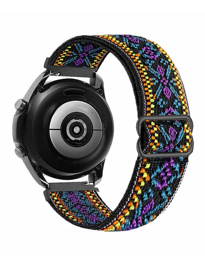 18/20/22mm Nylon Strap for Garmin Venu SQ 2 2s Forerunner 645 Elastic Wristband image 2