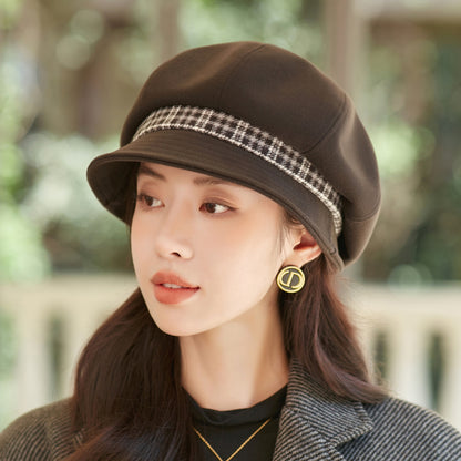 Women's new autumn and winter fisherman hat, casual and versatile basin hat, Br image 0
