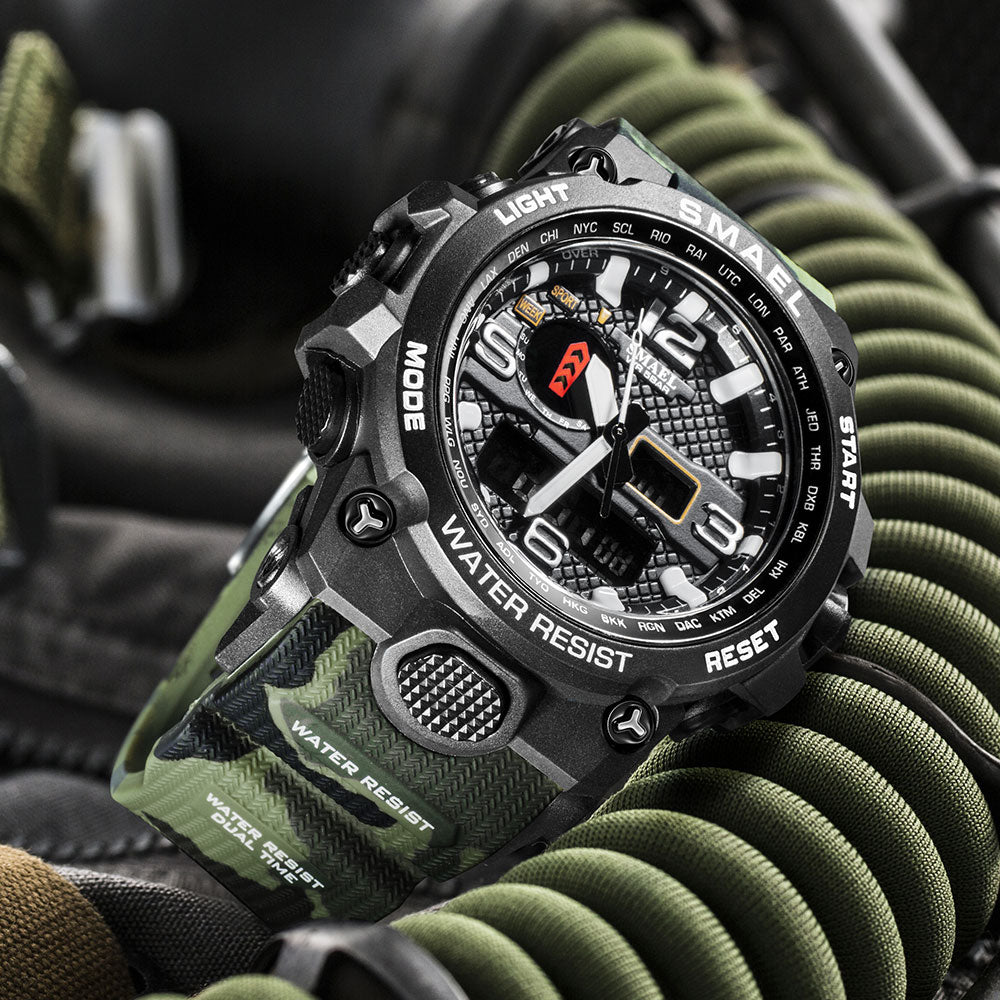 SMAEL Brand Watch For Men, 1545D Man Camouflage Military Sport Watches, Shock R image 8