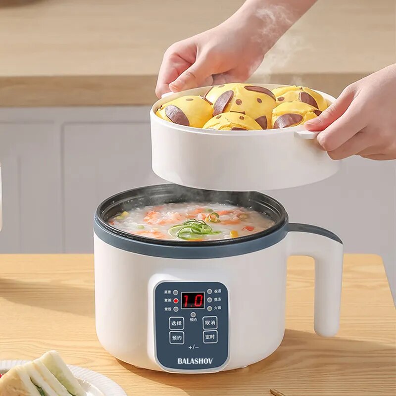 220V Electric Rice Cooker Single Double Layer Multi Cooker Non-Stick pot Pan image 7