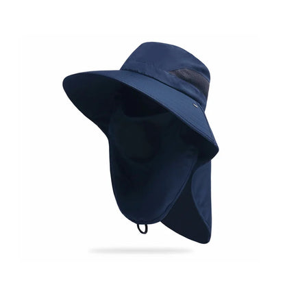 Summer Outdoor Fishing Caps Men Wide Brim UV Protective Mask Thin Casual Hats S image 2