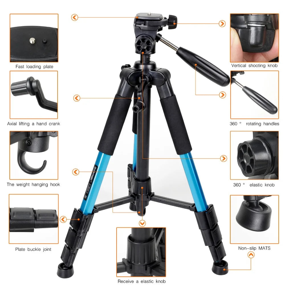 ZOMEI Q111 Professional Portable Travel Aluminum Camera Tripod&Pan Head for SLR image 3