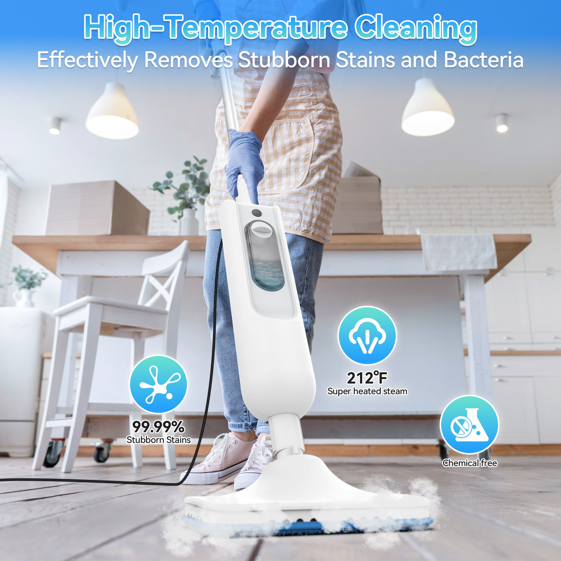 Powerful Steam Mop High Temperature Cleaning Detachable Handheld Steam Cleaners image 2