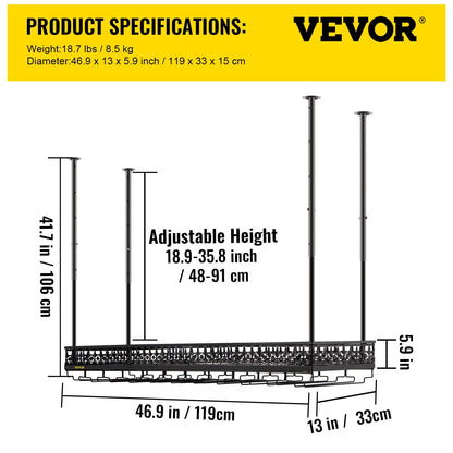 VEVOR Metal Wine Glass Rack Upside Down Ceiling Hanging Goblet Glass Cup Holder image 8