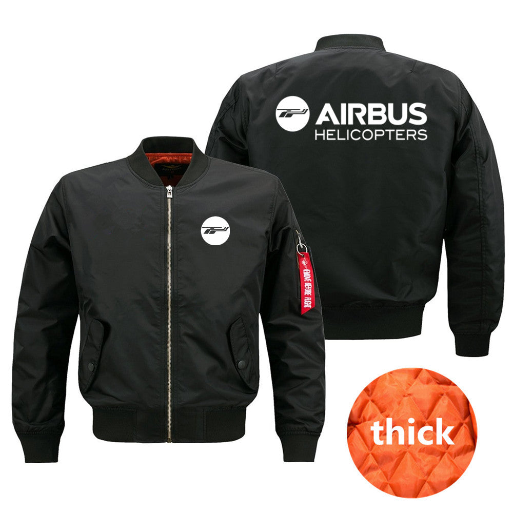 Outdoor Military Airbus Helicopter Aviation Pilots Ma1 Bomber Flight Jacket Coa image 4