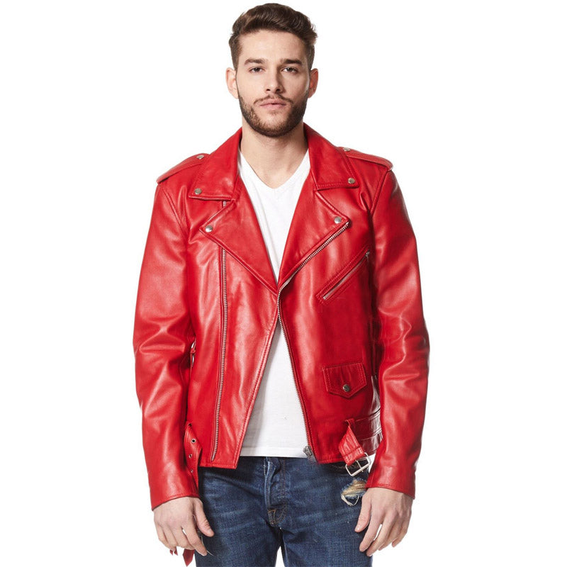 Turn-lapel Pu Jacket Coat Outside Spring and Autumn Street Trendy Men's Persona image 2