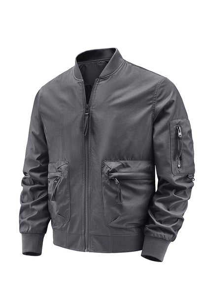 Oulylan  Men's Fashion Pilot Jacket Waterproof Military Tactical Jacket Long Sl image 2