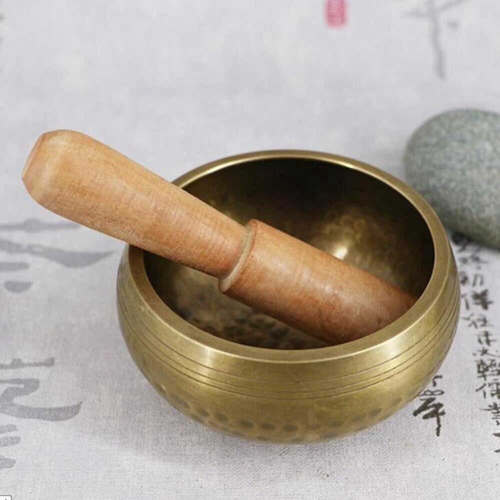 Tibetan Bowl Sing Bowl Nepalese Buddhist Tibetan Chanting Yoga Meditation Bowl image 1