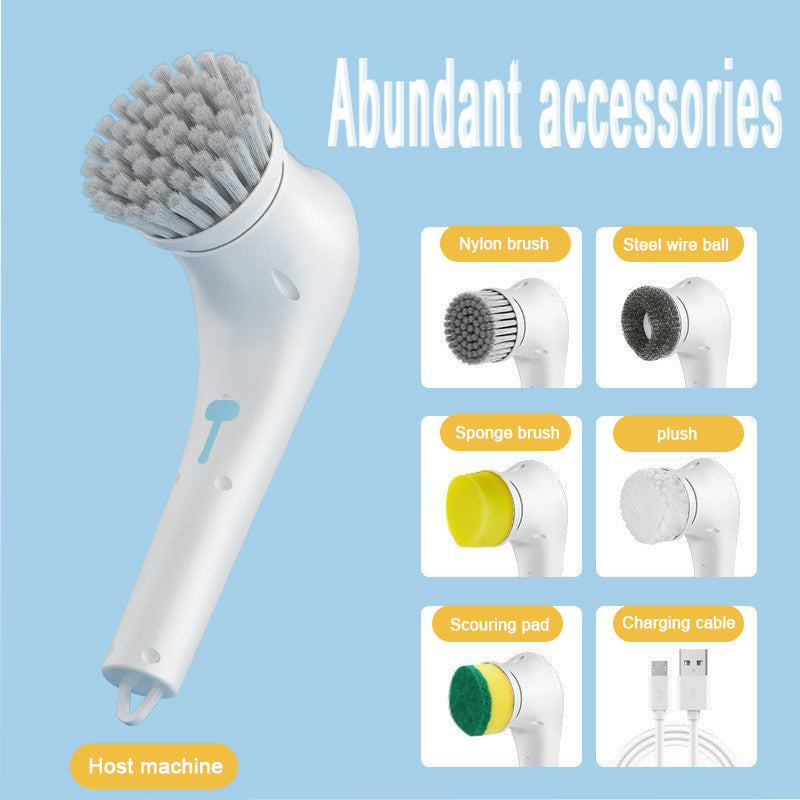 Multi-functional Electric Cleaning Brush for Kitchen and Bathroom - Wireless Ha image 1