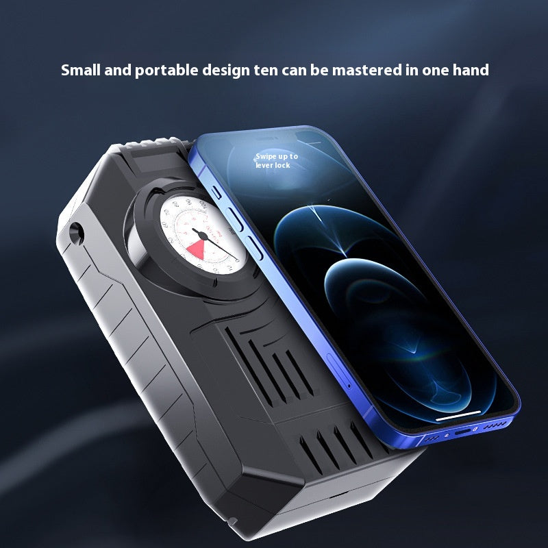 PECHAM Car Electric Air Pump Mini Tire Inflator 12V 100PSI 25L/Min Portable Air