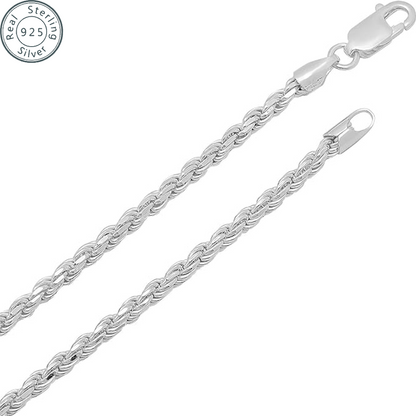 2Â¯3Â¯5mm Gold Rope Chain for Men & Women 18k Real Gold Plated Diamond Cut Gold N image 8