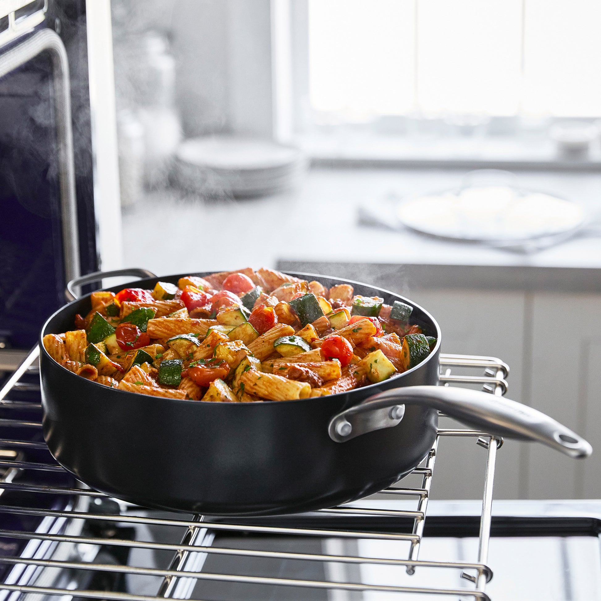 GreenPan Black Pro Ceramic Nonstick 6.56QT Saute Pan image 3