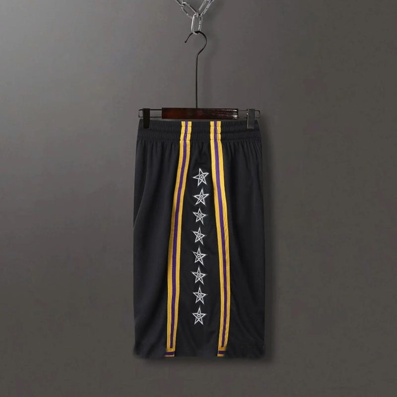 SONECHOKI Basketball Shorts Men Color Patchwork Loose Running Sport Gym Mesh Br image 8