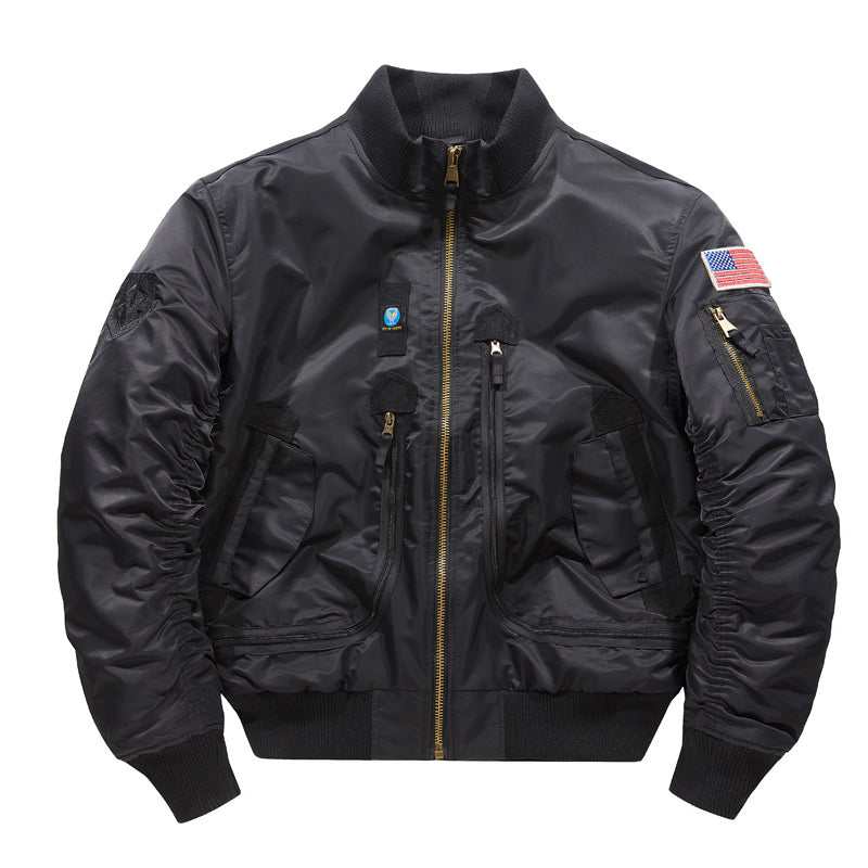 Aviator Jacket Winter Men Waterproof Fleecing Coat Outdoor Military Multi-Pocke image 5