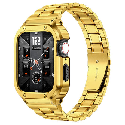 Stainless Steel Case+Strap For Apple Watch Band 44mm 45mm 49mm 45 mm Bumper Cov image 1