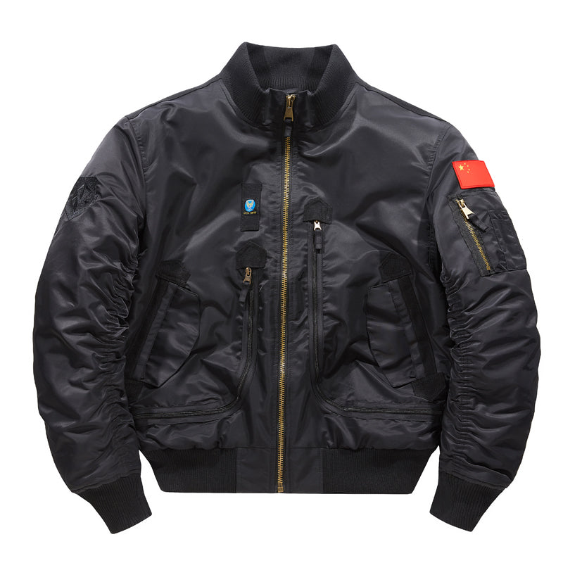 Aviator Jacket Winter Men Waterproof Fleecing Coat Outdoor Military Multi-Pocke image 3